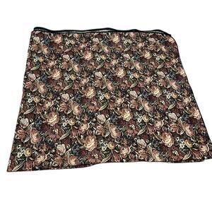 Pier 1 Tapestry Blanket Coverlet 85 X 95 Victorian Cabbage Rose Floral